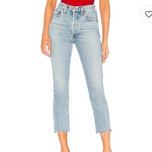 Agolde High Rise Straight Crop Riley Jeans